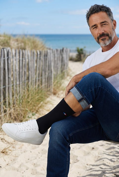 CHAUSSETTES HOMME MADE IN FRANCE NOIRES