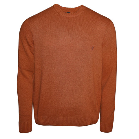 Pull homme laine 80% terracotta – maille épaisse chaude – style élégant hiver – confort premium
