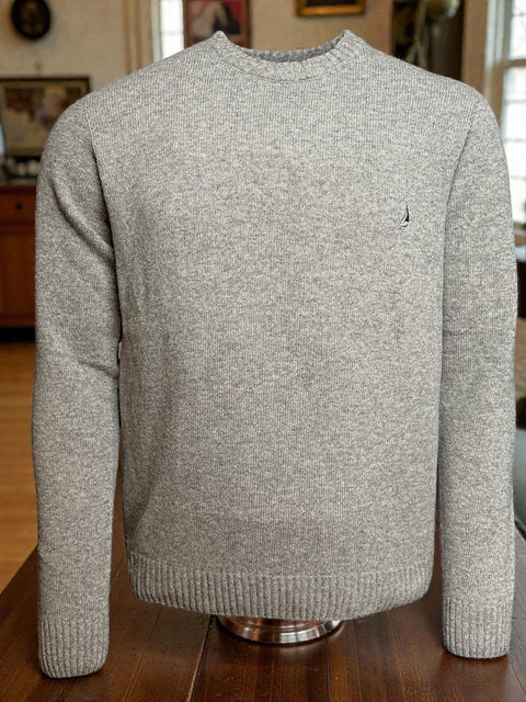 PULL HOMME 80% LAINE GRIS