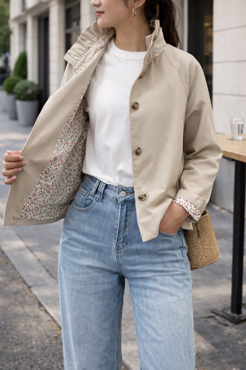 VESTE TRENCH VICTORIA BEIGE