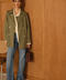 TRENCH TENCEL COURT KAKI