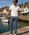 Pantalon chino homme bleu | Casual chic & nautique