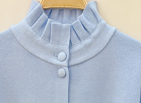 GILET CARDIGAN BELLE-ÎLE BLEU CIEL