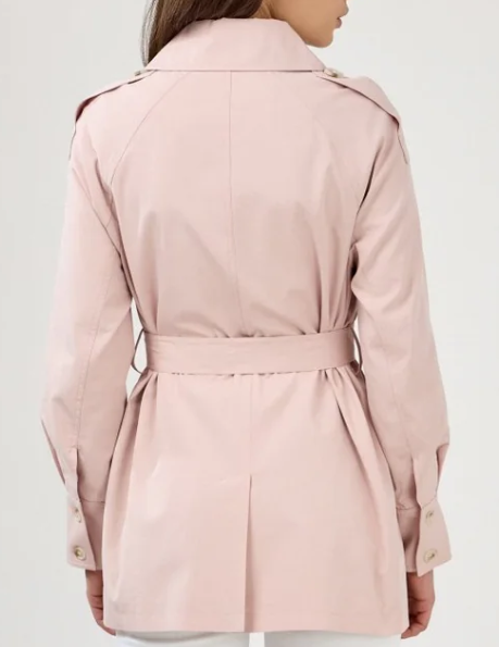 TRENCH TENCEL COURT ROSE