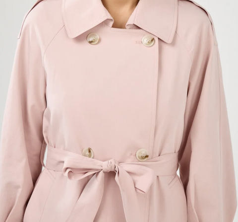 TRENCH TENCEL COURT ROSE