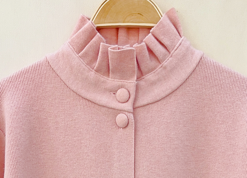 GILET CARDIGAN CAPRI ROSE