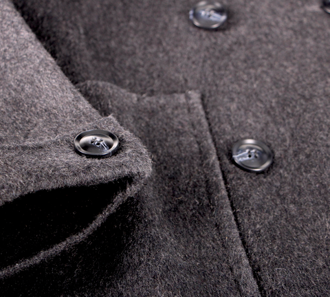 MANTEAU COURT LAINE ANTHRACITE