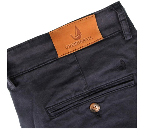 Pantalon chino homme bleu nuit | Casual chic & nautique