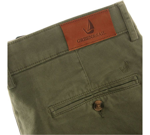 Pantalon chino homme kaki | Casual chic & nautique