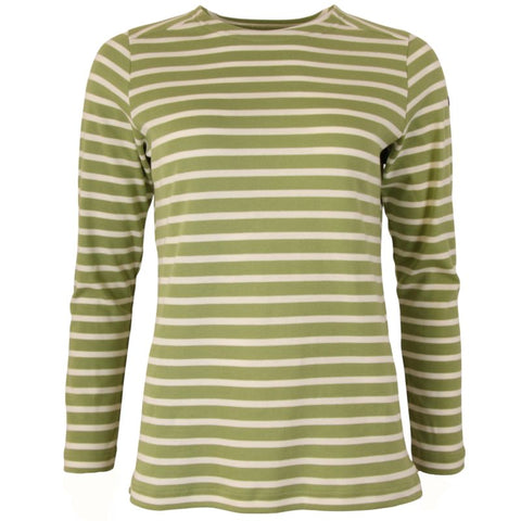 marinière femme verte écru style marin chic