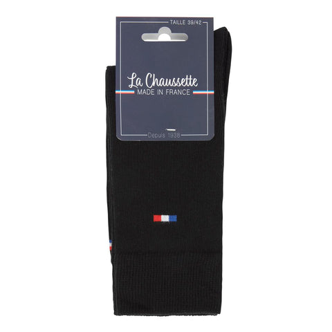 CHAUSSETTES HOMME MADE IN FRANCE NOIRES