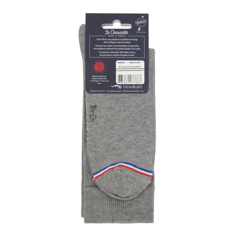 CHAUSSETTES HOMME MADE IN FRANCE GRISES