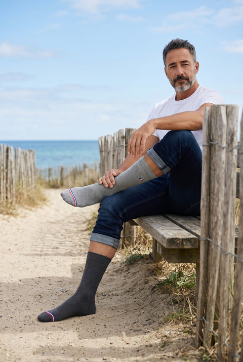CHAUSSETTES HOMME MADE IN FRANCE GRISES
