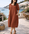 ROBE 100% LIN CALVI  TOMETTE