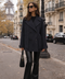 MANTEAU COURT LAINE ANTHRACITE