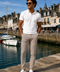 Pantalon chino homme beige | Casual chic & nautique