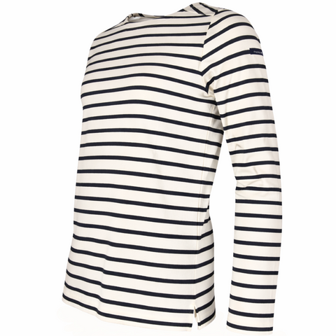 marinière femme écru marine style marin chic coton épais