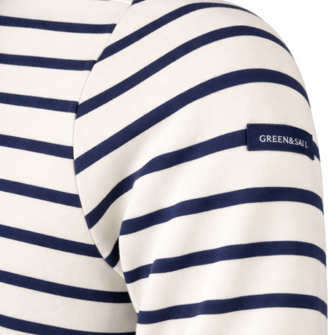 marinière femme écru marine qualité premium fabriquée au Portugal