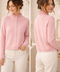 GILET CARDIGAN CAPRI ROSE