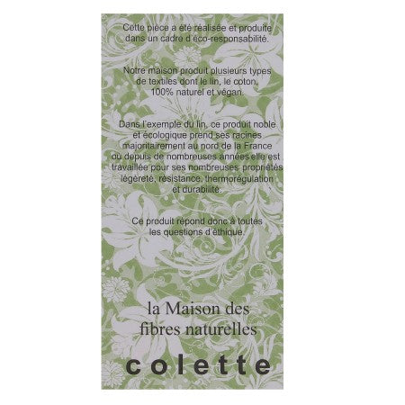 ROBE 100% LIN NATUREL TAUPE COLETTE la maison des fibres naturelles