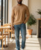 PULL HOMME 80% LAINE CAMEL